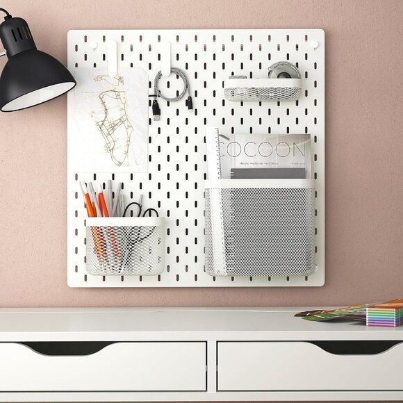 SKÅDIS Pegboard combination white 22x22 